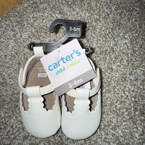 Child of Mine Cream Baby Walker Shoes